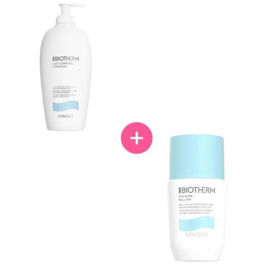 Biotherm Kropspleje Lait-CorporelBundle Lait Corporel Anti-Desséchant 400 ml + Deo Pure Roll-On 75 ml 1 Stk. (331,00 kr / 1 stk.) - 1 Stk.