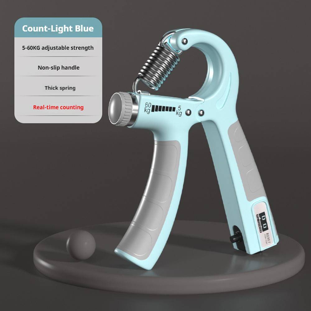 1PC 5-60Kg Adjustable Size Grip Strength Trainer Countable R-Type Hand Grip Arm Spring Finger Massager Expander Hand Exercise