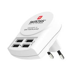 Skross Europa Rejseadapter med 4 x USB