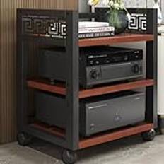 Stereo Skåp AV Komponent Media Stativ MultiTier Ljudställ Rullande Ljudtorn Golv Ljudskåp CD-spelare Stativ Justerbar Hörnhylla Hifi Rack