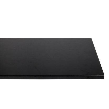 Wallmann Original Design bordplade, sort laminat, 3000 x 635 x 28 mm