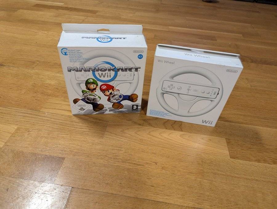 Mario Kart Wii med Wii Wheel + extra wheel