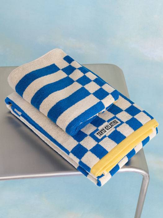 Håndklæde "Clubhouse" - Blå - 50X70 - Tarta Gelatina.