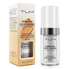 Foundation Color Changing für alternde Haut 30 mL, Farbwechsel Grundierung Warm Skin Moisturising Concealer, Liquid Primer, Sonnenschutz, Nude Concealer, Universal Shade für alle Hauttypen, SPF15