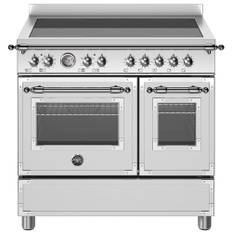 Bertazzoni Heritage induktionsspis med dubbelugn 5 zoner 90 cm, rostfritt stål