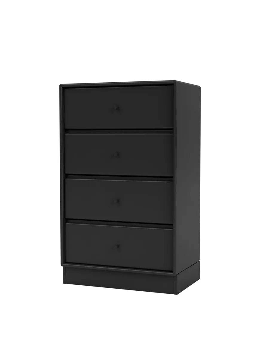 1143 skuffemodul inkl sokkel fra Montana Black / Sokkel 7 cm / 30 cm - Jacobsen Plus