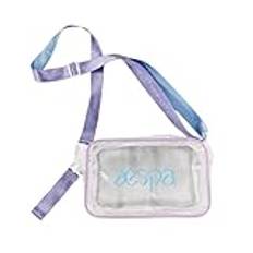 SCISSH Stray-kids aespa gidle NJS axelväska PVC transparent väska crossbody-väska shoppingväska stödväska väsentlig för konserter, Aespa