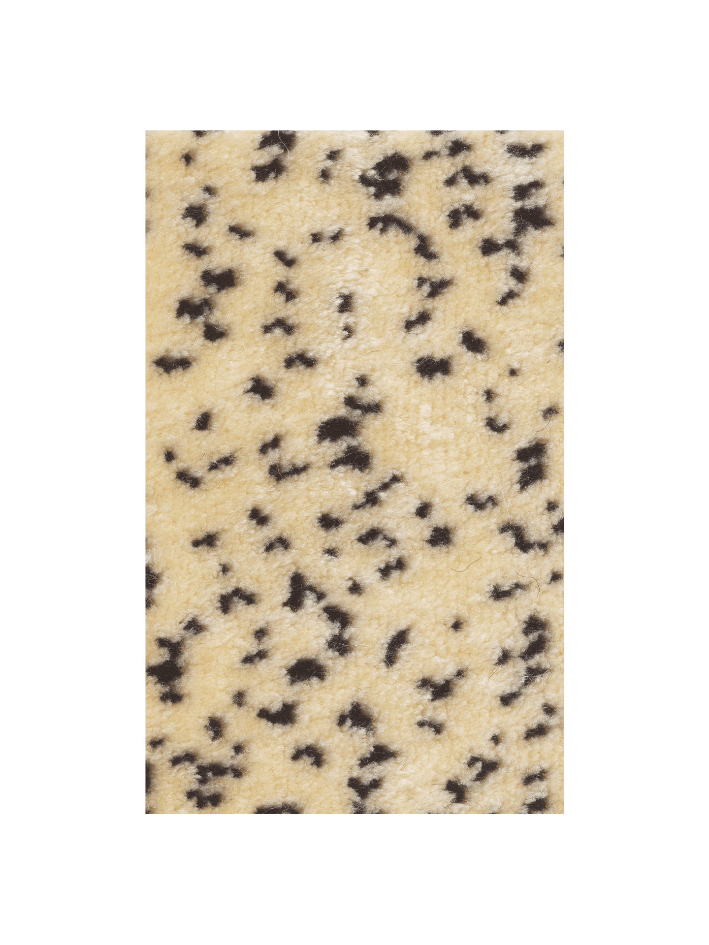 Fabric Sample - Poppy Velvet - Butter/Black