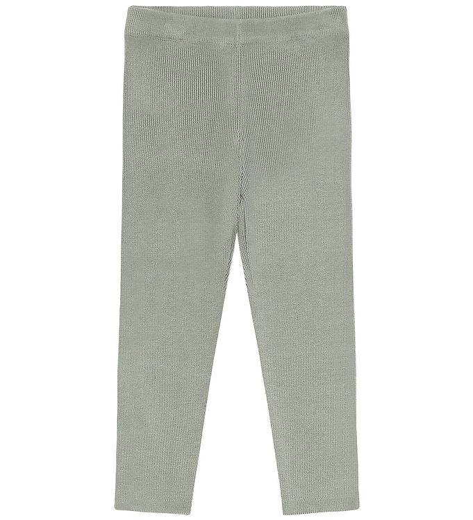 Hust and Claire Leggings - Rib - Bambu - HcLui - Forest dimma - Hust and Claire - 7 år (122) - Leggings