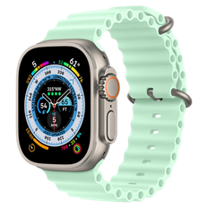 Apple Watch 40mm Silikone Rem - Lysegrøn til serie 4 / 5 / 6