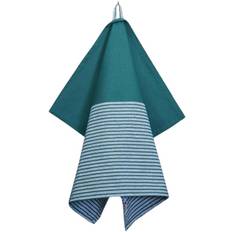 Magasin Tea Towels 50x70 cm MIX Stripe Dark Green 0008 Viskestykker Bomuld