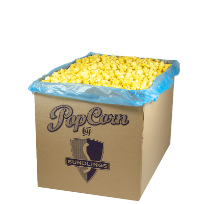 Färdigpoppade Mushroompopcorn - Butter, 116 liter (165 portioner). Sundlings