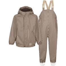 MarMar Copenhagen Oddy Set Str 1Y/80 - Brown Stripe Regntøj hos Magasin