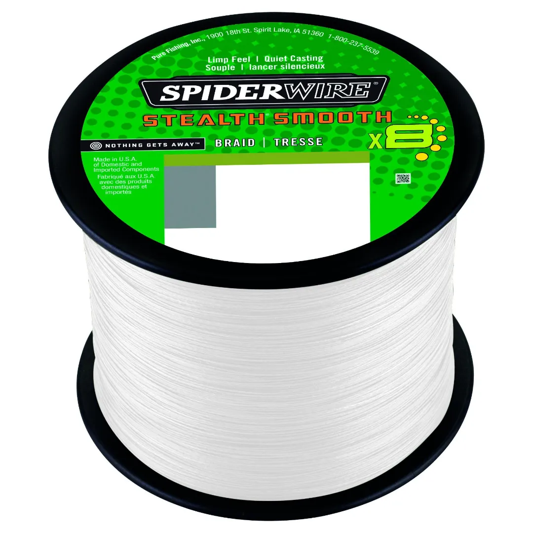 Spiderwire Stealth Smooth 8 Translucent Påspoling og løssalg 0,23mm 23,6kg