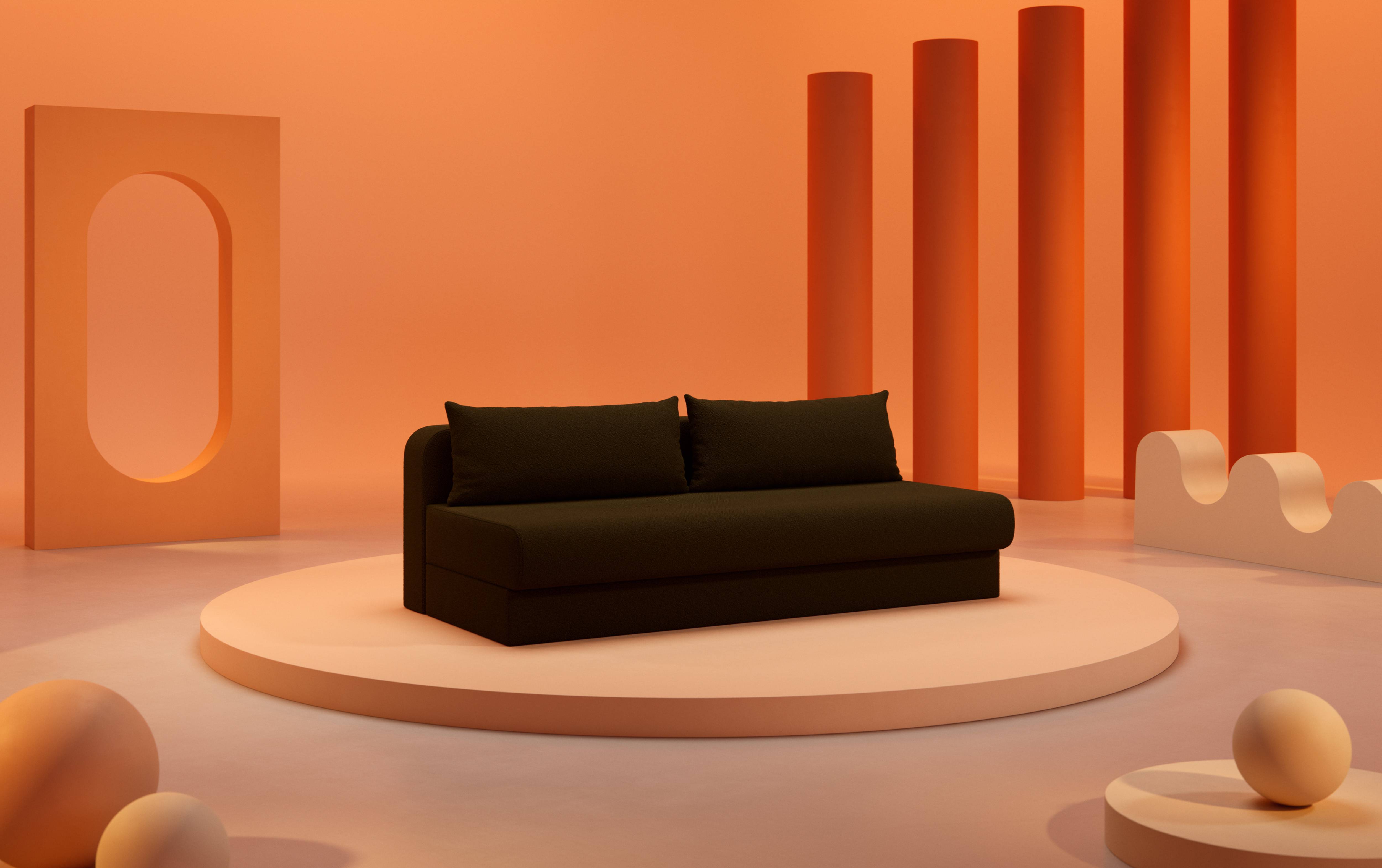 Bedre Nætter Mome Boucletta  Sovesofa 140x200 cm.
