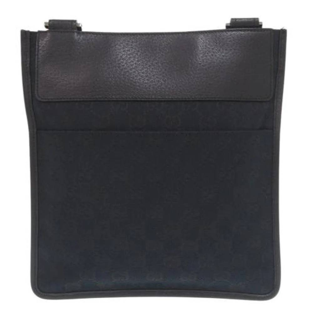Gucci Vintage Pre-owned Vintage Skuldertaske - Vintage - Herre - Sort - ONE SIZE - Uld