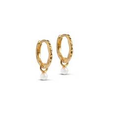 BELLE PEARL HOOPS | FORGYLDT