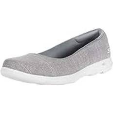 Skechers Dam Go Walk Lite-136001 ballerinaskor, GRÅ, 36 EU