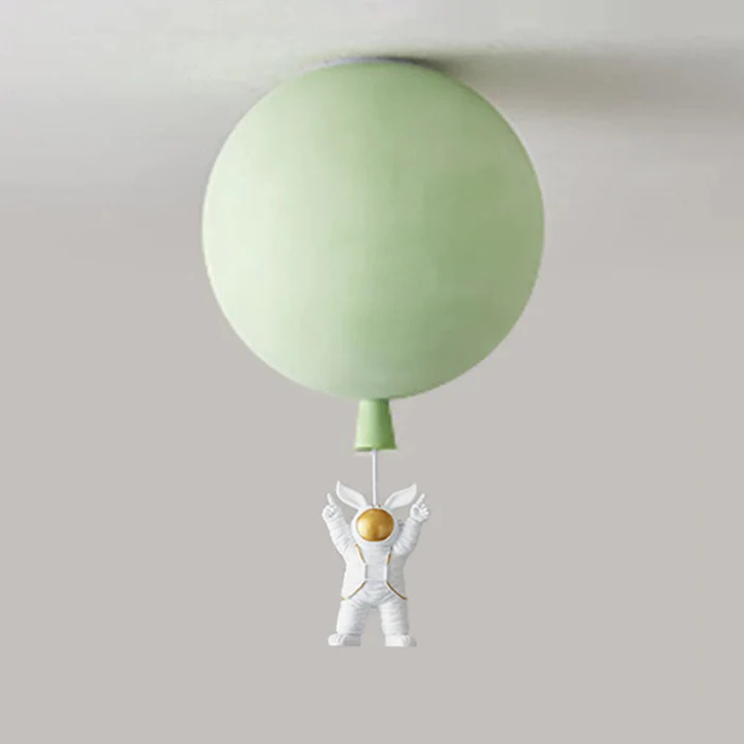 CosmoGlow - Lekfull LED Taklampa för Barnrum - Grön / C / 35 cm
