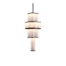 Roll & Hill - Bauer Chandelier 02 Vitt glas, Brons - Lysekroner - Jason Miller - Bronze,Hvid