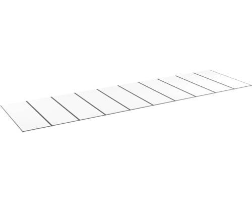 Kanalplasttak komplett HALLE Isolux bärande profiler klar 16x1050x4500 mm 10st skivor
