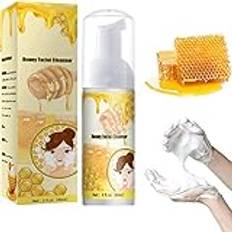 Honey Mousse Facial Cleanser,Deep Cleaning Makeup Removal Facial Cleanser,Gentle Hydrating Exfoliating Mousse Face Peel,Whitening Refreshing Oil Control Facial Cleanser (1pcs)