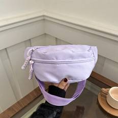 Fashion Nylon Crossbody Bag, Solid Color Shoulder Bag, Women&#39;s Casual Sling Purse For Outdoor Sports - Purple