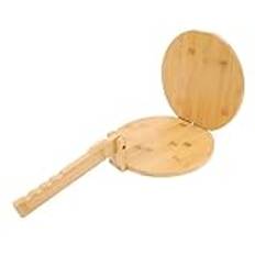 Wood Tortilla Press med 50 Pergamentpapper Runda Majs Tortilla Press för Hemlagad Mexikansk Tortilla träkonstruktion: Trävortilla Presstortilla Press Makermexican Tortilla