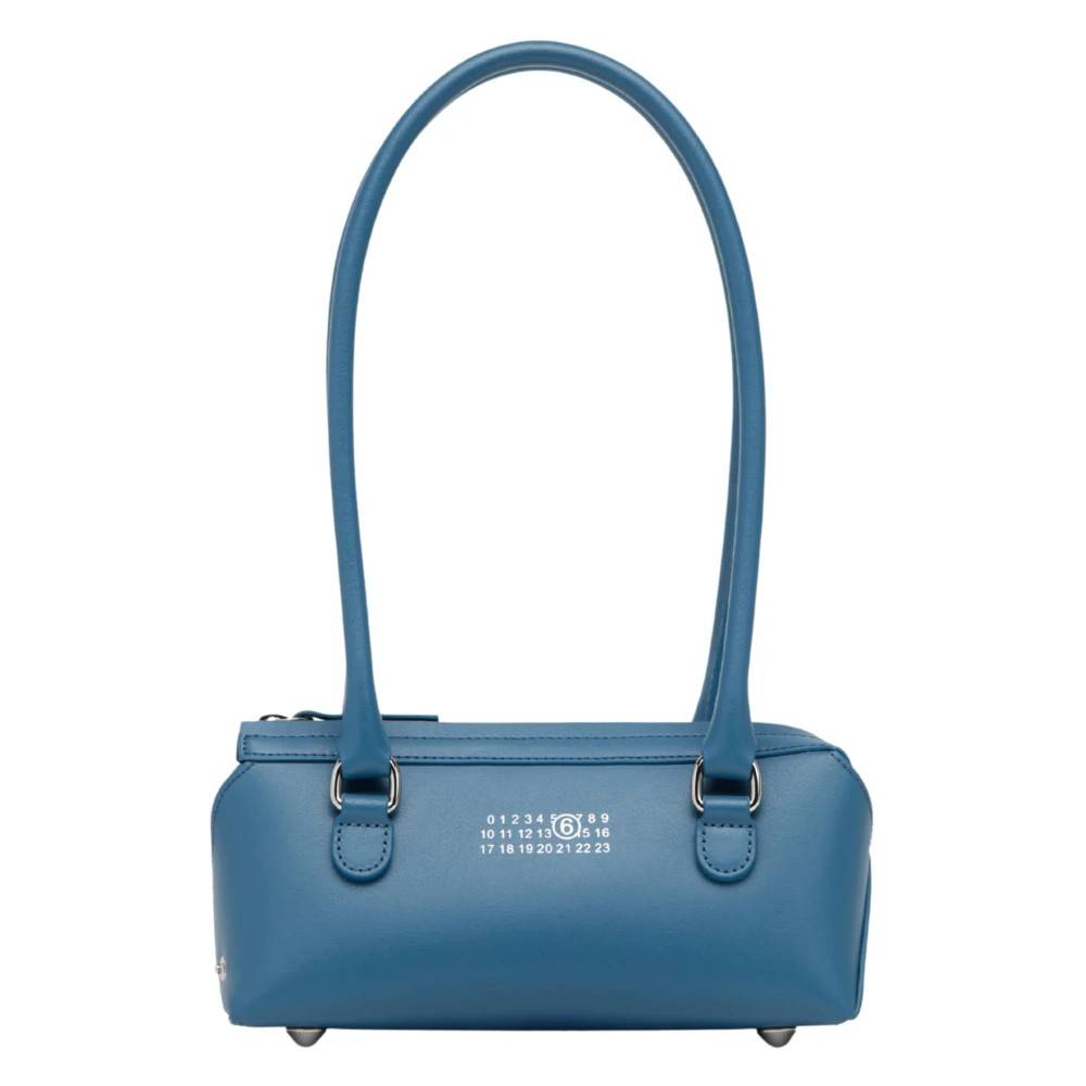 MM6 Maison Margiela New Bauletto J Mini Taske - Tasker - Dame - Blå - ONE SIZE - Uld