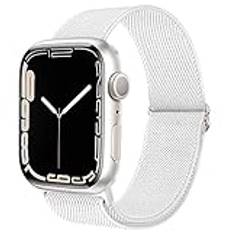 Migeec Armband för Apple Watch 38 / 40 / 41 mm 42 / 44 / 45 mm, stretchigt sportersättningsband i nylon för iWatch serie 7 / SE / 6 / 5 / 4 / 3 / 2 / 1, 38/40/41mm