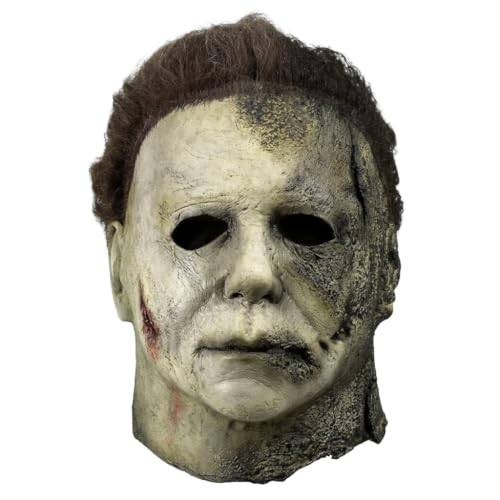 Boolavard Michael Myers masker halloween skräck cosplay kostym latex rekvisita (ask C)