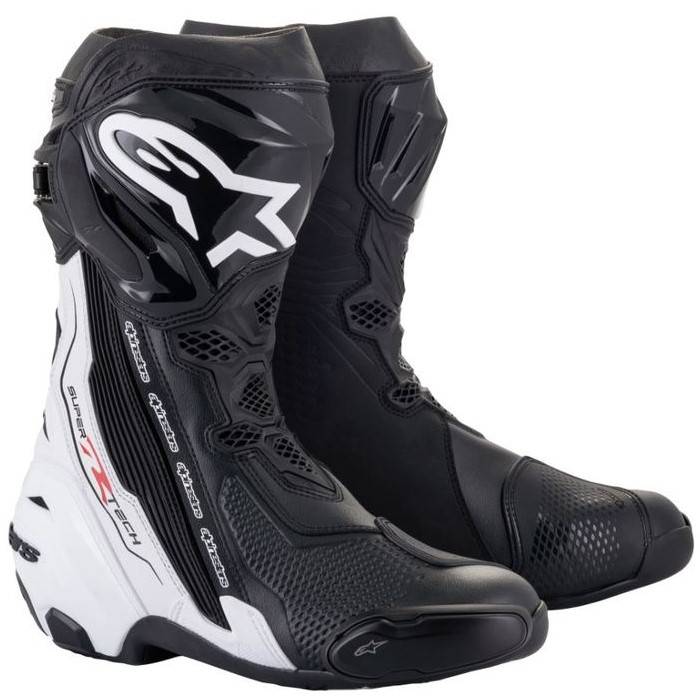 Alpinestars Supertech R MC Støvler Sort/Hvid 48