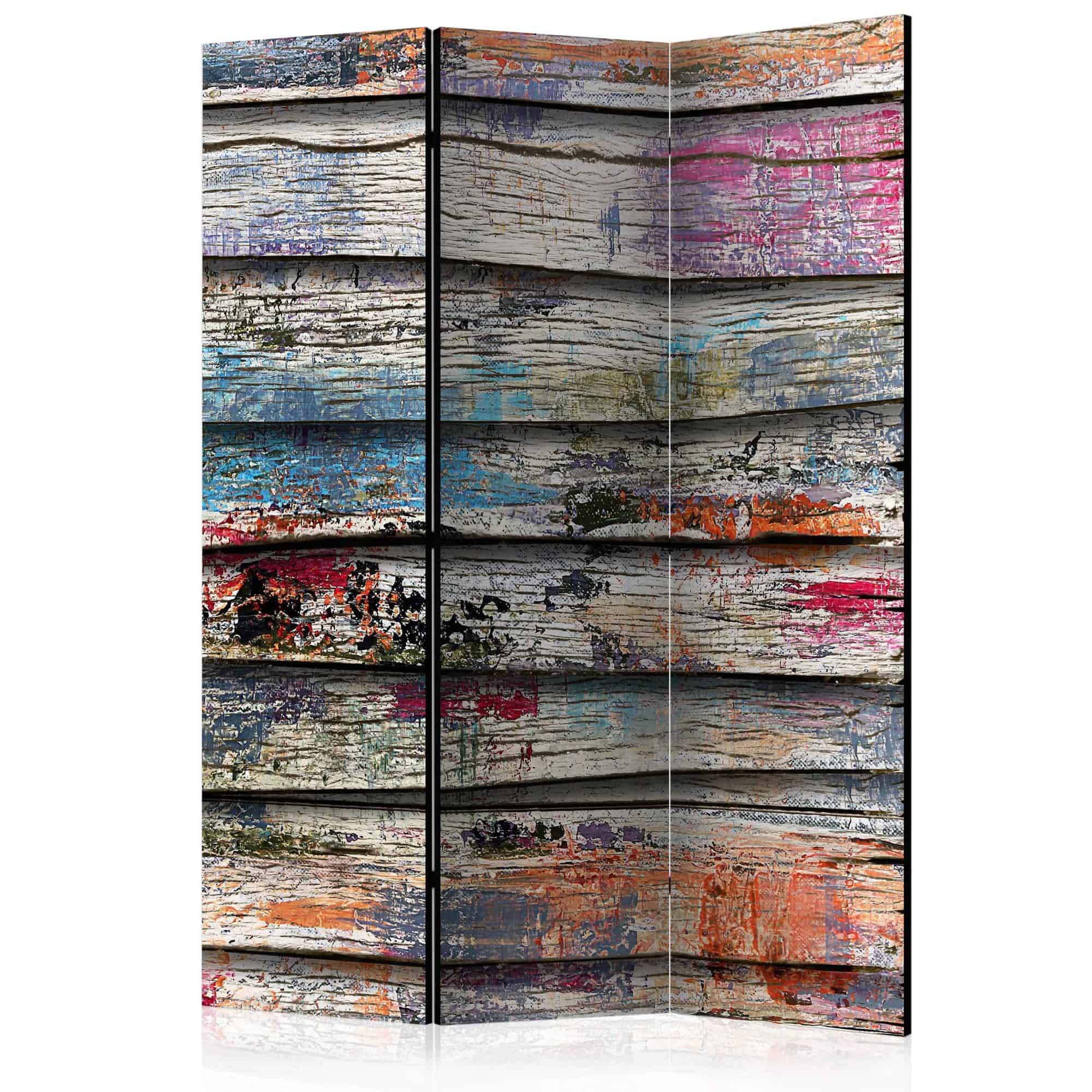 Skærmvæg Colourful Wood