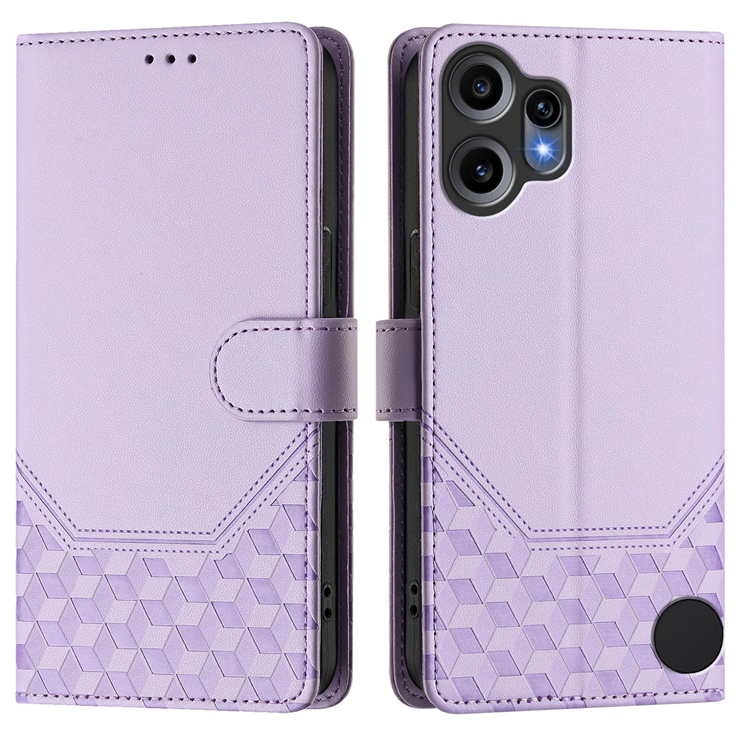 Nothing CMF Phone 2 Pro Plånboksfodral Imprinted Honeycomb RFID (Ljuslila)