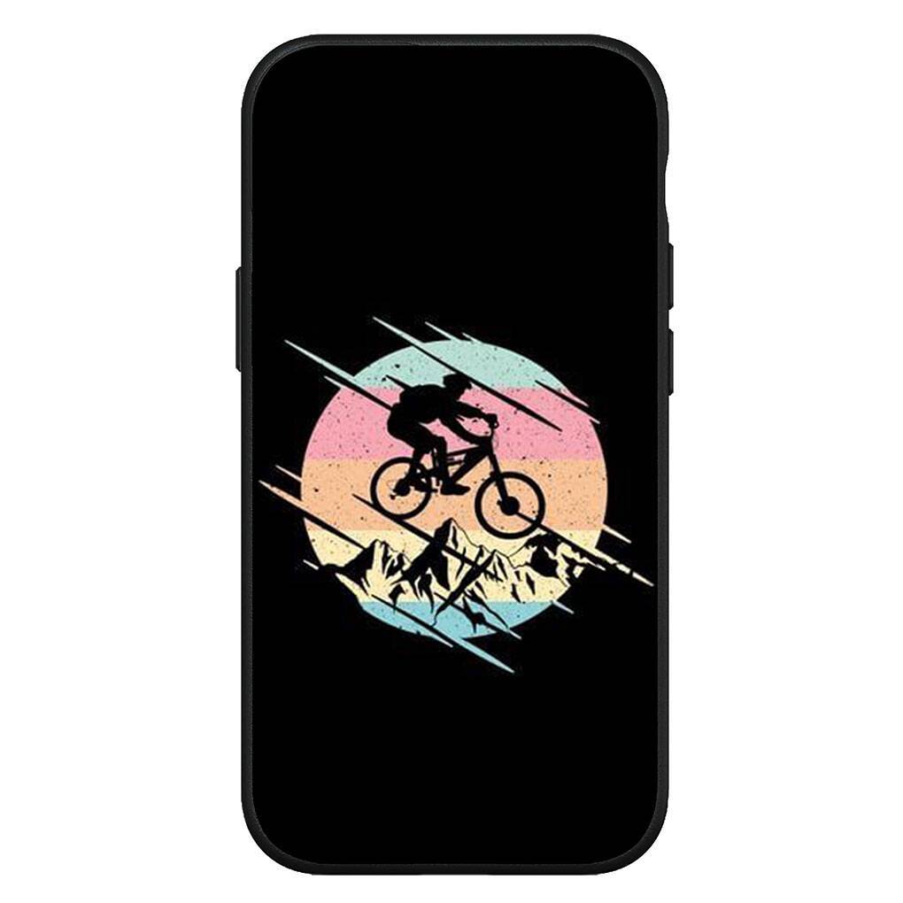 for Motorola Moto Edge 70 60 50 G54 G86 Samsung Galaxy S25 iPhone 17 16 15 Xiaomi Redmi Note 14 Pro Max Case Wallpaper Mountain Bike Cycling art Cover for iPhone SE 2022 hjort