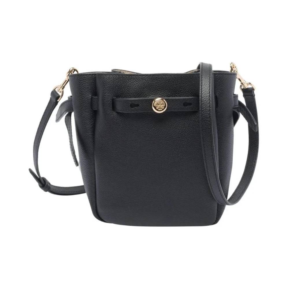 Tory Burch Small Romy Bucket Bag - Tasker - Dame - Sort - ONE SIZE - Uld