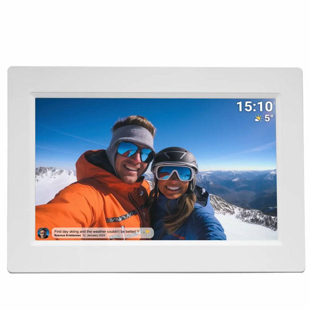 Denver PFF-1015 10.1" WiFi Fotoramme m. Frameo - Hvid