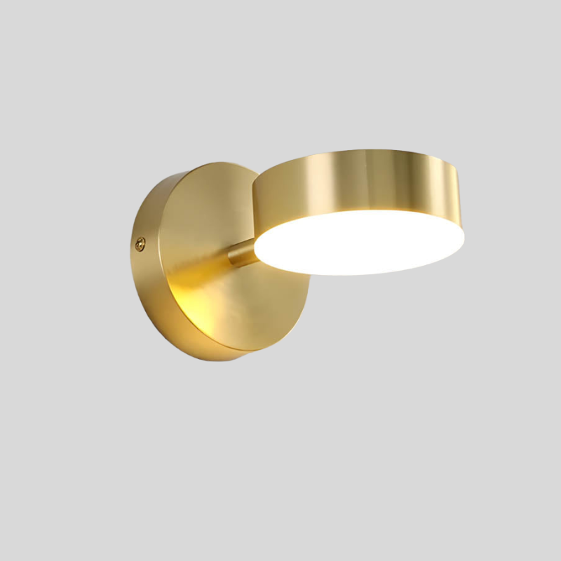 Eleganta Skandinaviska Koppar LED Vägglampor för Stilfull Belysning - Guld / B / Kall vit