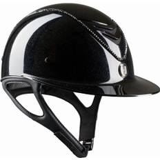 OneK Avancé Lux Ridehjelm – Shimmer Effekt / Sort Swarovski Pipe - Sort Blank (2)
