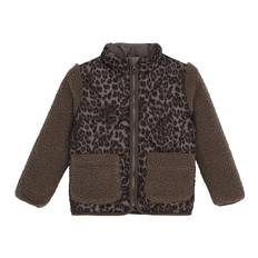 Minymo Fleecejakke - AOP - Chocolate Chip - Minymo - 7 år (122) - Fleecejakke