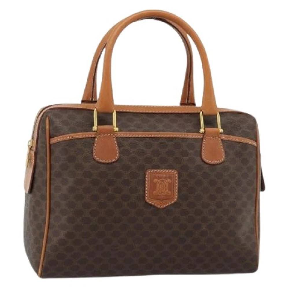 Celine Vintage Pre-owned Vintage macadam boston bag - Vintage - Dame - Brun - ONE SIZE - Læder