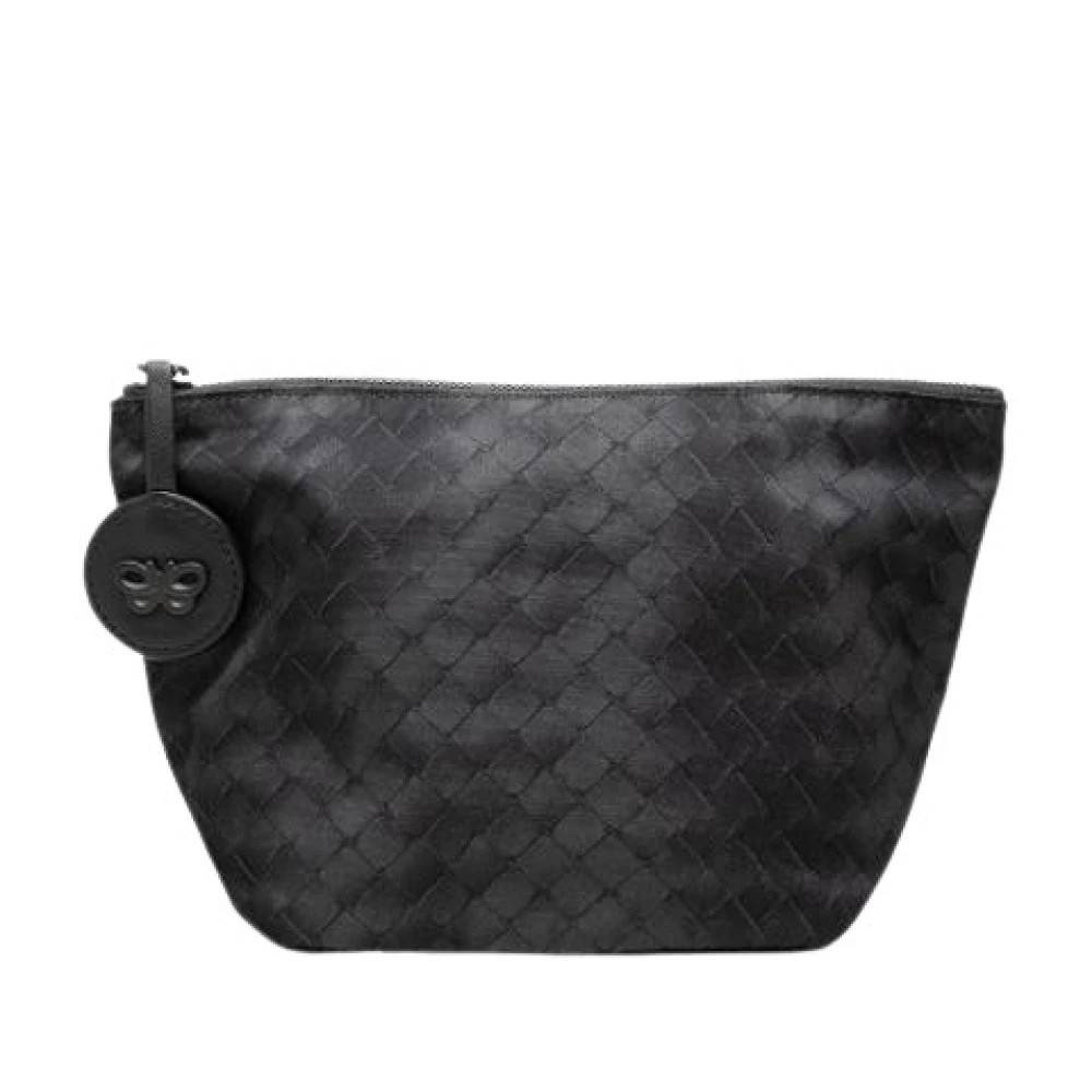 Bottega Veneta Vintage Pre-owned Præget Nylon Pouch - Vintage - Dame - Sort - ONE SIZE - Nylon