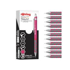 Rotring rOtring Tikky Mekanisk Blyant | HB 0,7 mm | Magenta (Pink) skaft | 12 Stk