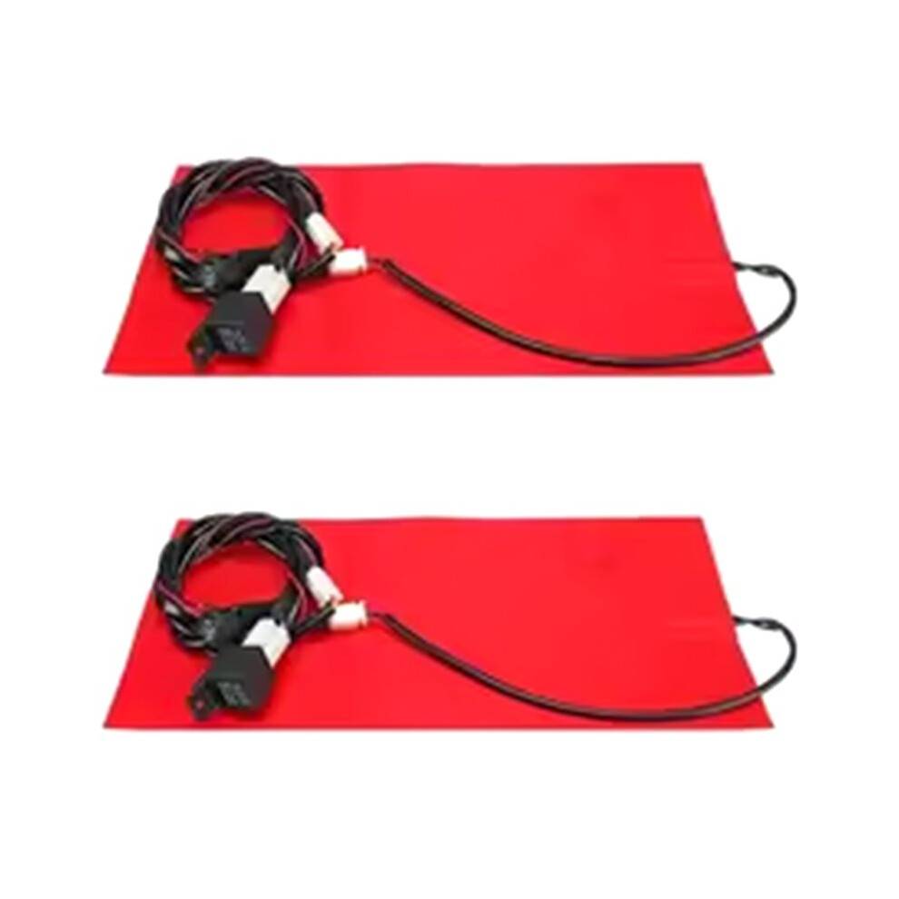 2X 25W 12V Universal Motorcycle ATV Heated Cushion Winter Warmer Waterproof Pad Heating Pad Mat