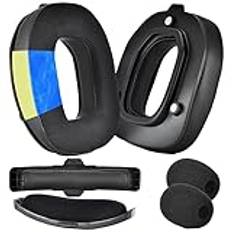 Yaowanguan A50 Gen 4 Mod Kit öronkuddar - Ersättnings öronkuddar Pannband för ASTRO Gaming A50 trådlöst headset Gen 4, mikrofonskum, öronkuddar/kuddar, A50 Gen 4 tillbehör, extra tjocklek (kylgel)