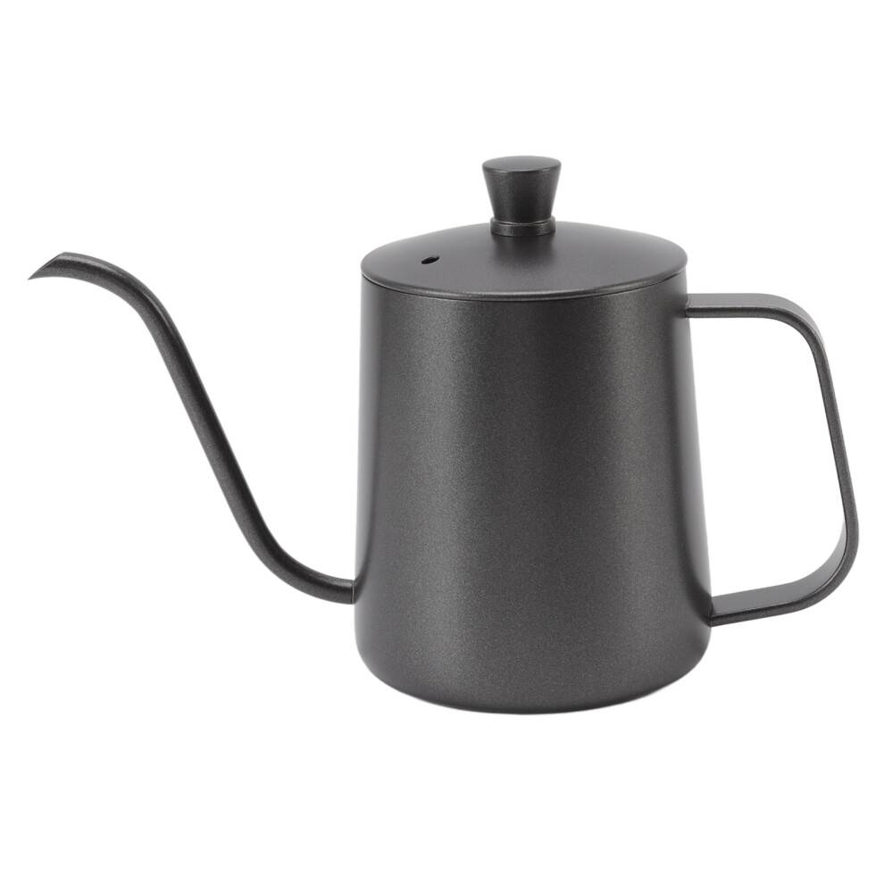 Svanehals-kedel, ultrasmal tud i rustfrit stål med drypkaffemaskine til hjemmet, kontoret, caféen, kaffebaren eller camping udendørs, nem at