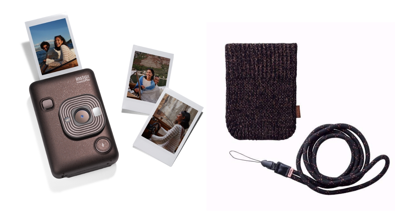 Fuji - Instax Mini LiPlay and Liplay Accessory Kit BUNDLE Bronze/Black - Fri fragt og klar til levering - Prismatch