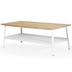 Brafab - Olivet Soffbord 150x75 cm Vit/Teak