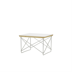 Vitra Occasional Table LTR Sengebord/Sidebord Hvid Laminat/Rustfri Stål