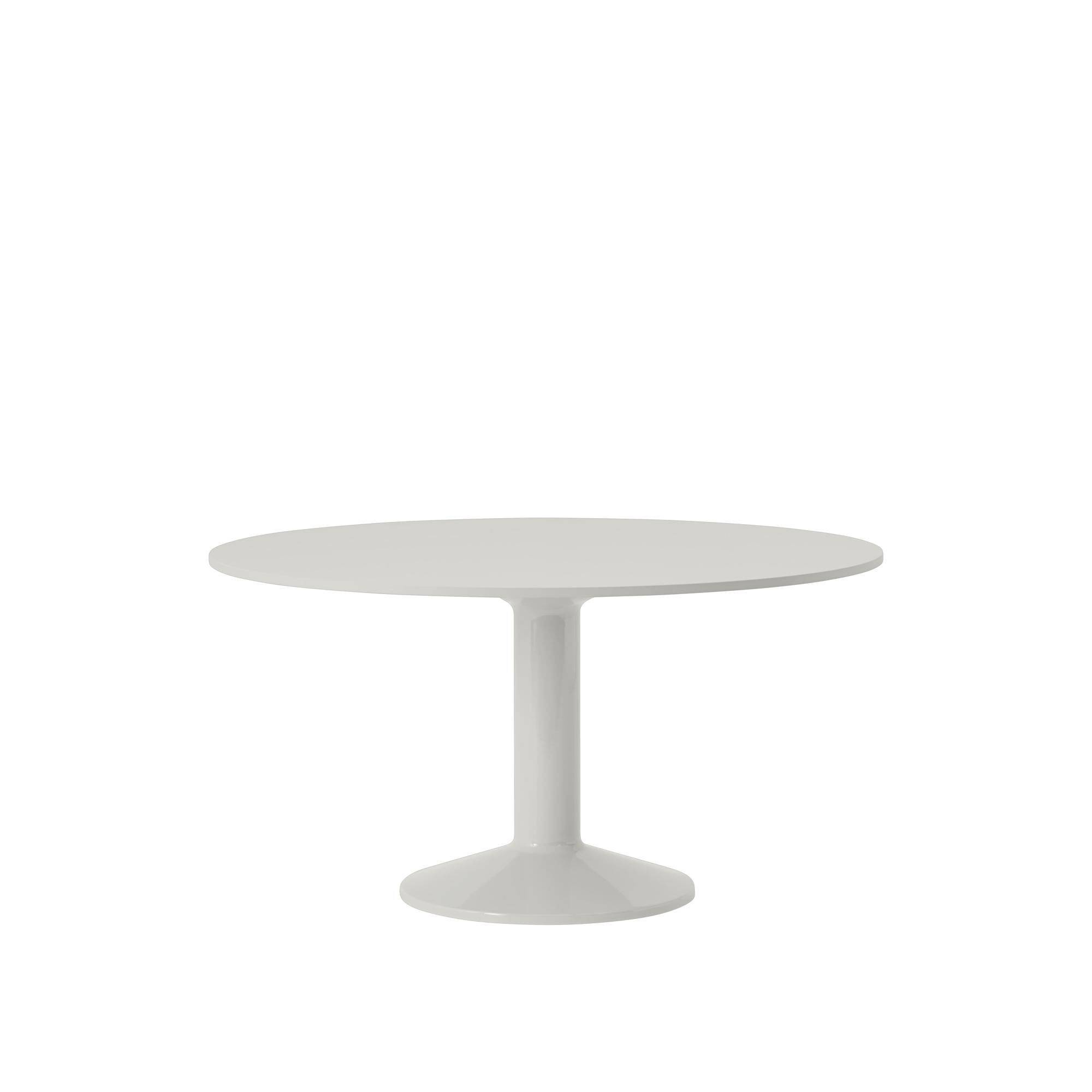 Mellanmatbord Ø140 Grå Linoleum